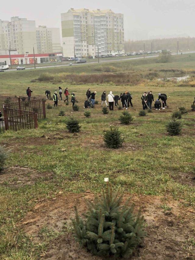 ПРИНЯЛИ УЧАСТИЕ В СУББОТНИКЕ ПО ПОСАДКАМ ДЕРЕВЬЕВ